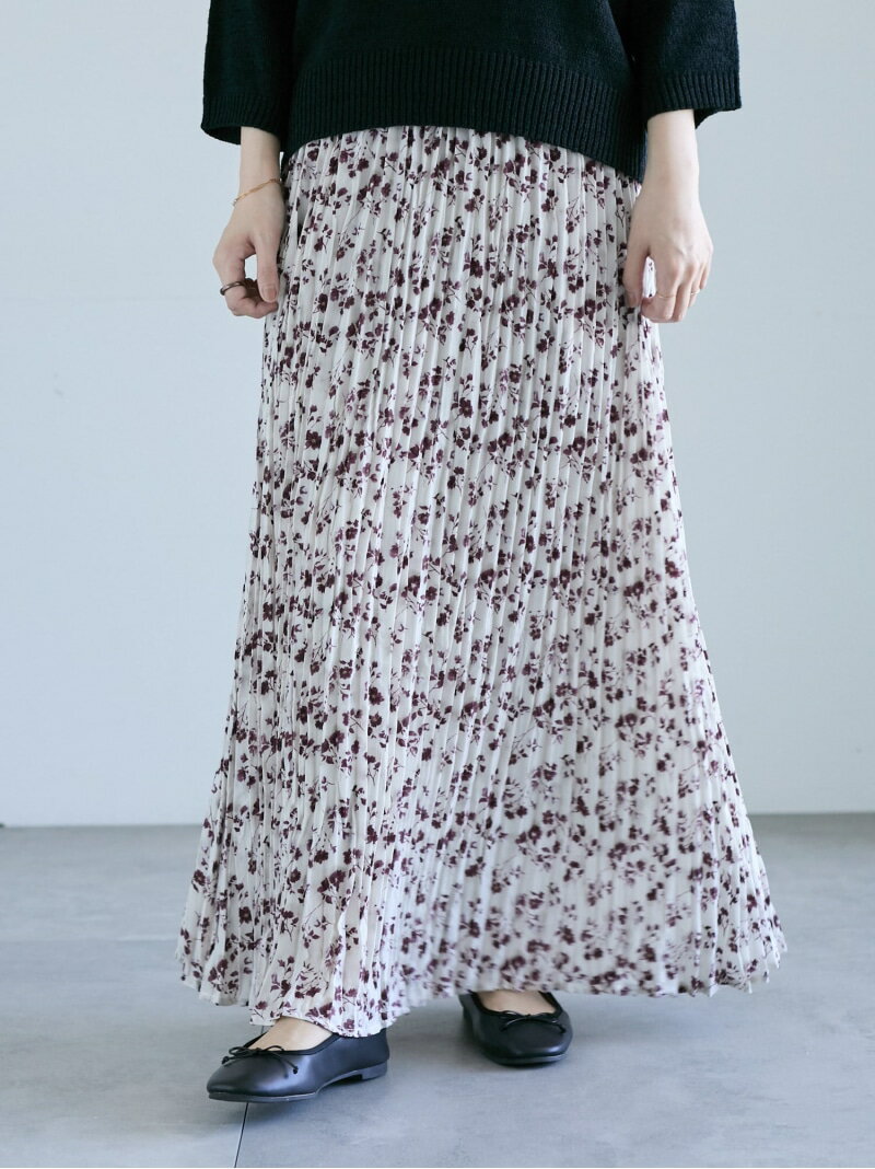 【SALE／60%OFF】花柄クリンクルギャザースカート《2025autumn catalog item》 Lugnoncure テチチ スカ..