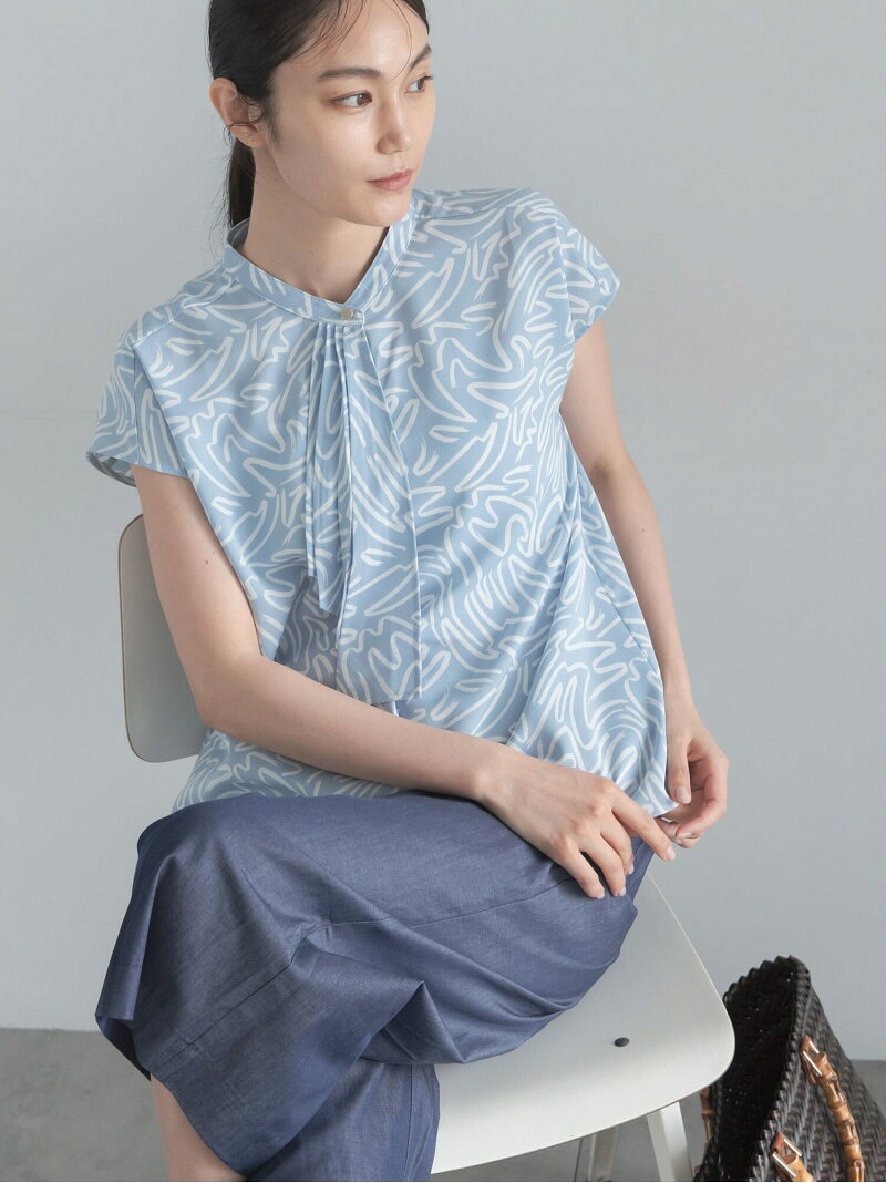 【SALE／40%OFF】パターンアソートフレンチボウタイブラウス Te chichi テチチ ト...