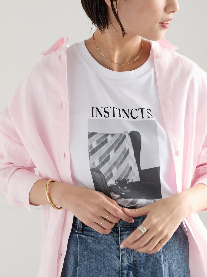 樂天商城 - アソートネコフォトスタンダードTシャツ Te chichi テチチ トップス カットソー・Tシャツ ブルー レッド ブラック[Rakuten Fashion]