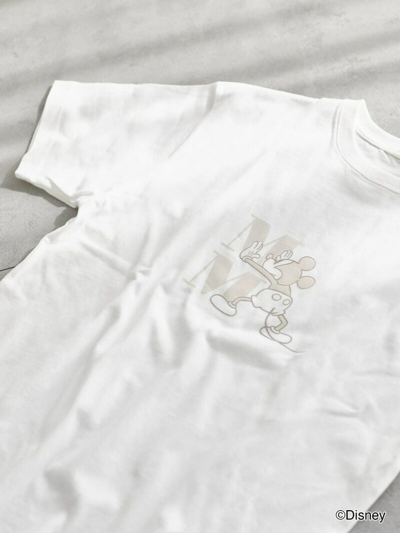 【SALE／50%OFF】【Disney】ミッキー/ワンカラー刺繍Tシャツ Te chichi テチチ トップス カットソー・Tシャツ ホワイト グレー ベージュ【RBA_E】[Rakuten Fashion]のサムネイル