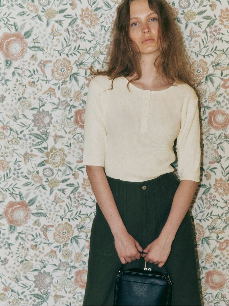 樂天商城 - 【SALE／60%OFF】ヘンリーネックプルオーバーニット《2025autumn catalog item》 Lugnoncure テチチ トップス ニット ホワイト ブラウン ブラック【RBA_E】[Rakuten Fashion]