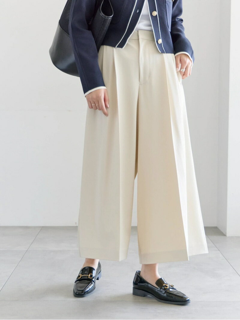 フレアガウチョパンツ Te chichi テチチ パンツ その他のパンツ ネイビー ホワイト ベージュ【送料無料】[Rakuten Fashion]