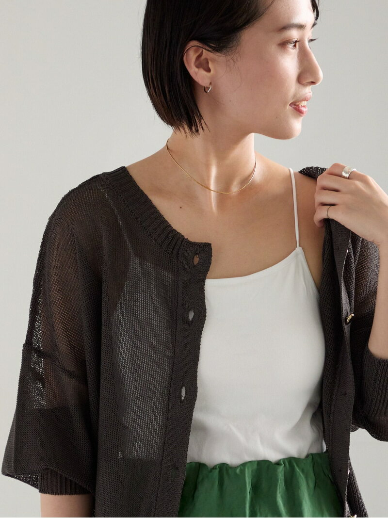 【接触冷感/抗菌防臭】カップ付きキャミソール Te chichi テチチ トップス キャミソール ホワイト ブラック[Rakuten Fashion]