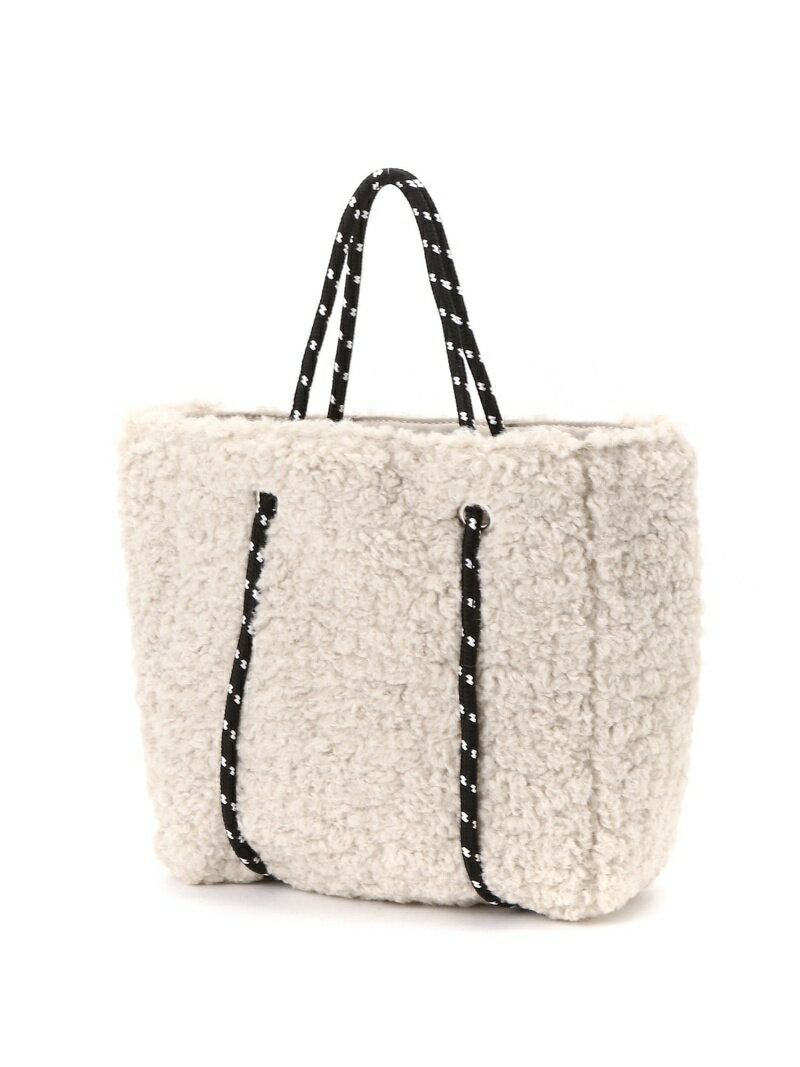 【SALE／30%OFF】Lugnoncure/ボアトートバッグ Lugnoncure テチチ バッグ トートバッグ ホワイト ベージュ【RBA_E】[Rakuten Fashion]のサムネイル