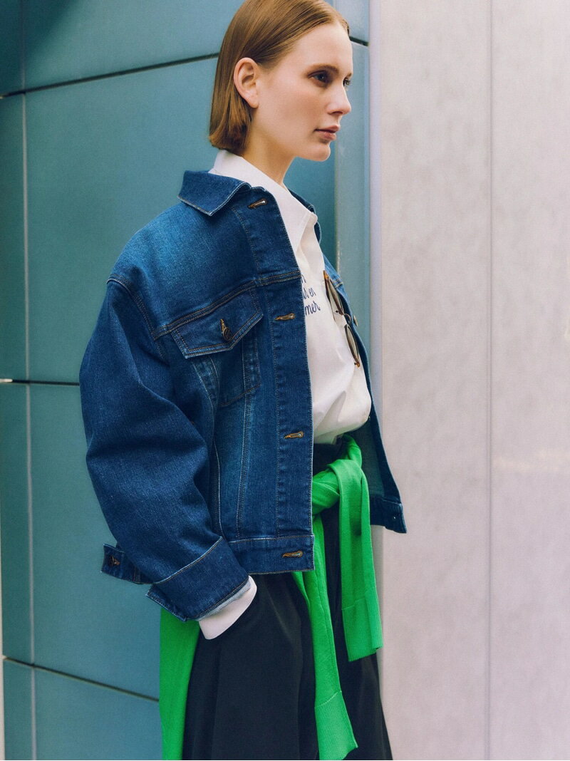 樂天商城 - 【SALE／30%OFF】デニムジャケット《2026 spring catalog item》 Te chichi テチチ ジャケット・アウター ノーカラージャケット ネイビー ブルー【RBA_E】【送料無料】[Rakuten Fashion]