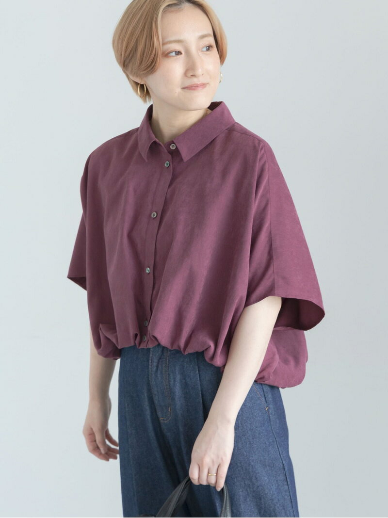 【SALE／50%OFF】ピーチショートシャツ Te chichi テチチ トップス シャツ・ブラウス ブラウン ネイビー ワインレッド【RBA_E】[Rakuten Fashion]