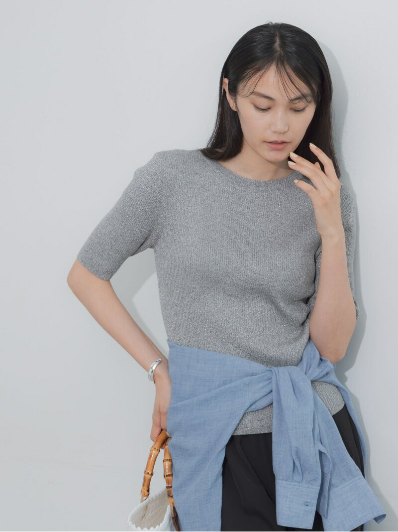 라메멜란지 리브니트 Te chichi 테치치 탑스 니트 그레이 브라운 [무료 배송] [Rakuten Fashion]