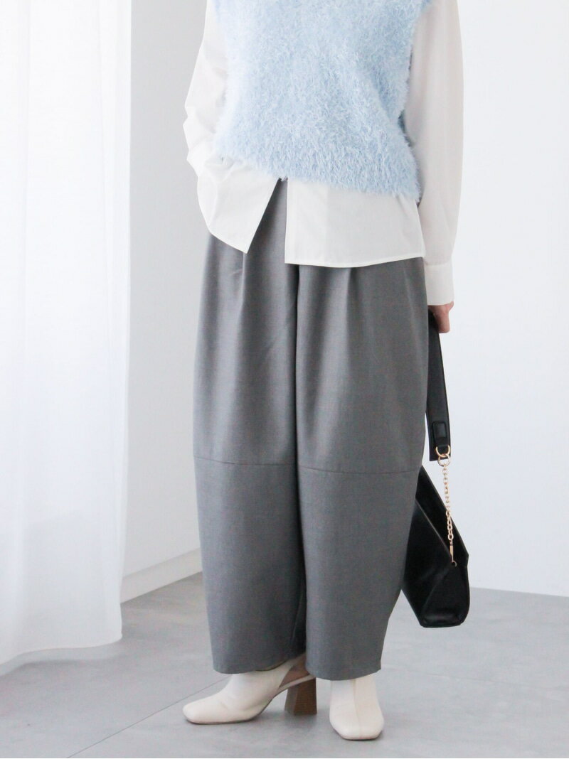 【SALE／50%OFF】切替カーブパンツ Te chichi TERRASSE テチチ パンツ その他のパンツ グレー ベージュ ブラック【RBA_E】[Rakuten Fashion](4)
