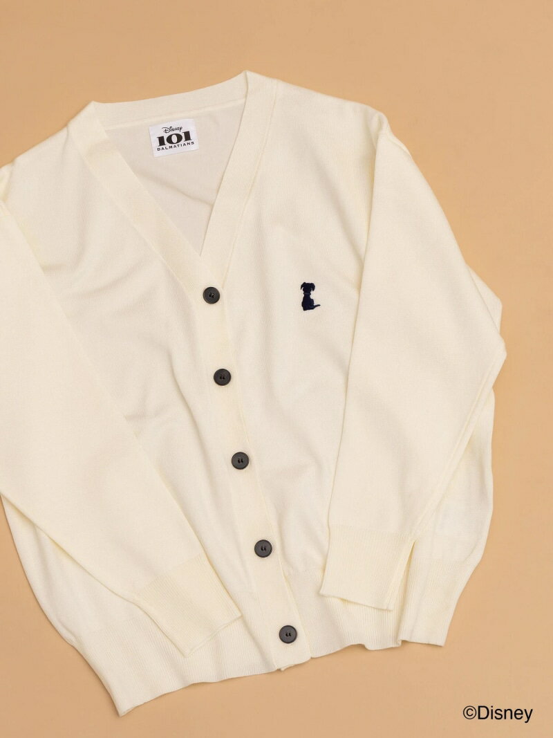 【Disney】101/刺繍Vネックカーディガン Te chichi テチチ トップス カーディガン ホワイト ネイビー グレー【送料無料】[Rakuten Fashion]のサムネイル