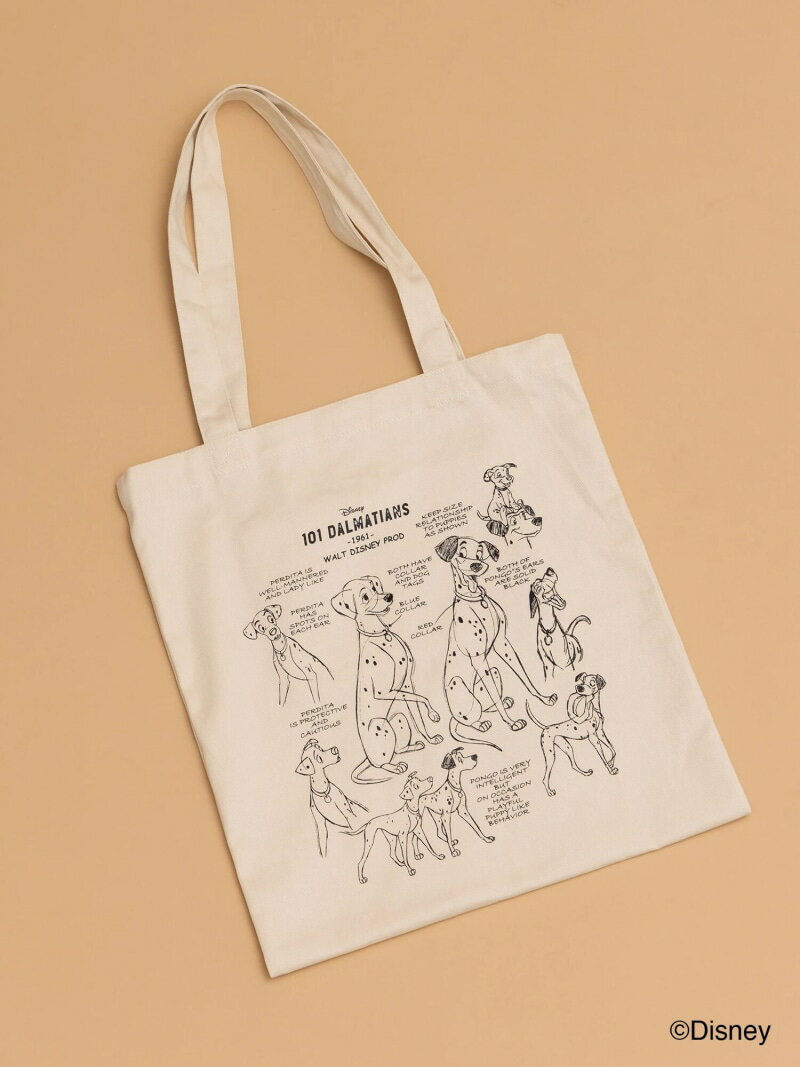 【Disney】101/プリントトートバッグ Te chichi テチチ バッグ ハンドバッグ ホワイト ピンク[Rakuten Fashion]のサムネイル