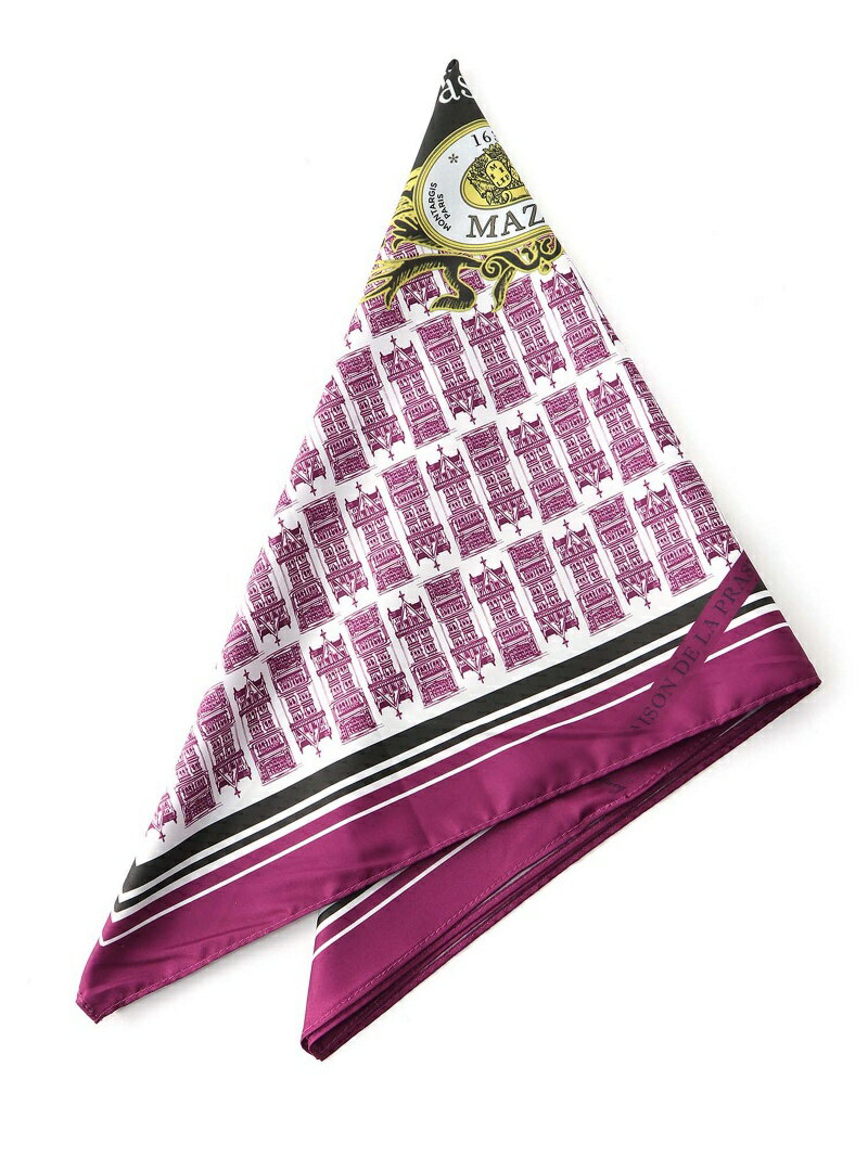 【SALE／50%OFF】Techichi/MAZETパッケージ柄スカーフ Te chichi テチチ ファッション雑貨 スカーフ・バンダナ イエロー パープル【RBA_E】[Rakuten Fashion]