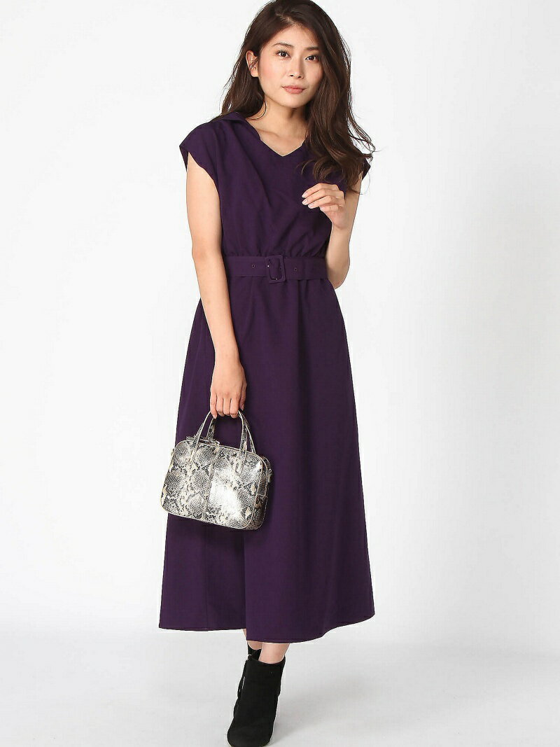 【SALE／50%OFF】Techichi/抜け衿セーラーカラーワンピース Te chichi テチチ ワンピース・ドレス その他のワンピース・ドレス ネイビー カーキグリーン オレンジ パープル【RBA_E】【送料無料】[Rakuten Fashion]のサムネイル