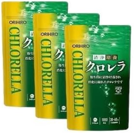 【3袋セット】 オリヒロ 清浄培養 クロレラ 詰め替え用 アルミ袋 1000粒　青森倉庫