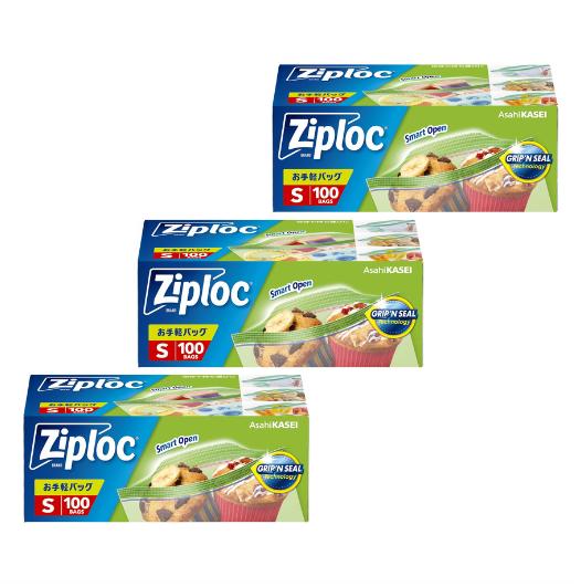 樂天商城 - 3個セット　Ziploc ジップロック お手軽バッグ S 100枚入 S 100枚入　千葉西倉庫