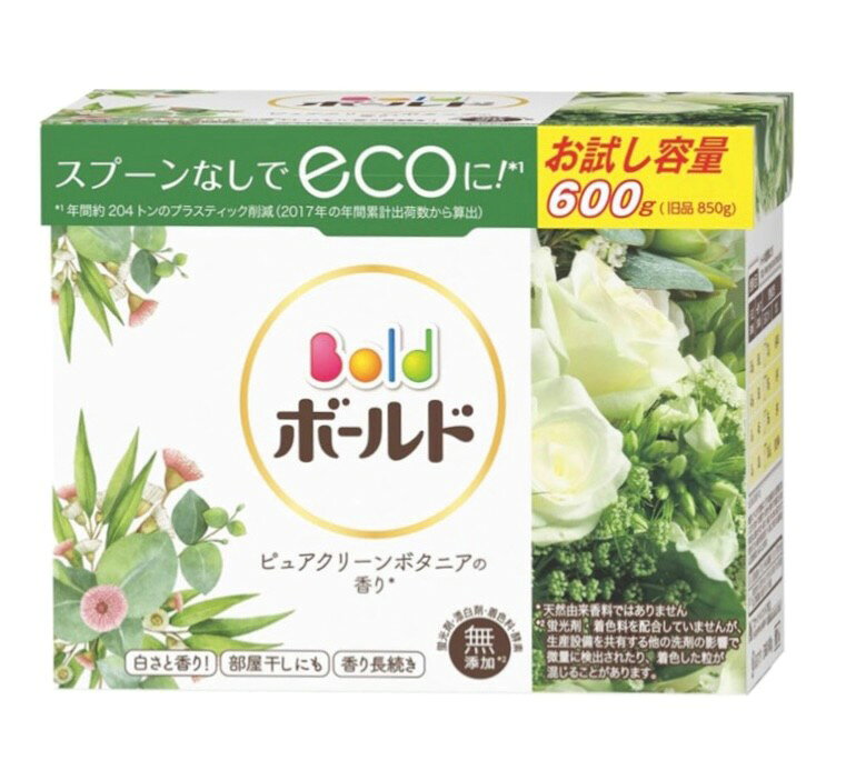 ボールド 香りつき 粉末 洗濯洗剤 ピュアクリーンボタニアの香り 本体 600g 青森倉庫