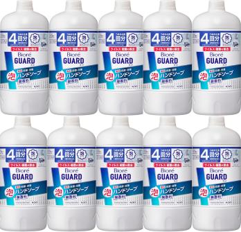 10個セット ビオレu 【大容量】 ビオレガード薬用泡ハンドソープ 無香料 つめかえ用 800ml 青森倉庫