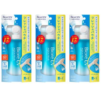 Rakuten - 【3個セット】花王 ビオレUV アクアリッチウォータリーエッセンス フレッシュパウチ 120g　千葉西倉庫