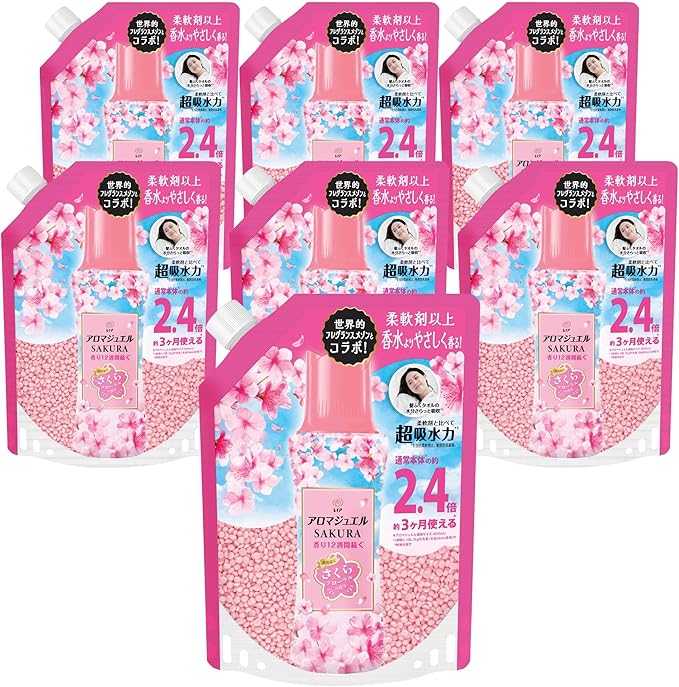 【7袋セット】レノア アロマジュエル さくらフローラルの香り 詰め替え 990mL 　群馬倉庫