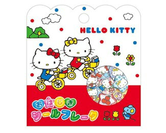 おはじきシール ハローキティ フレーク シール デコ デコレーション 目印 267157 クラックス 埼玉倉庫のサムネイル