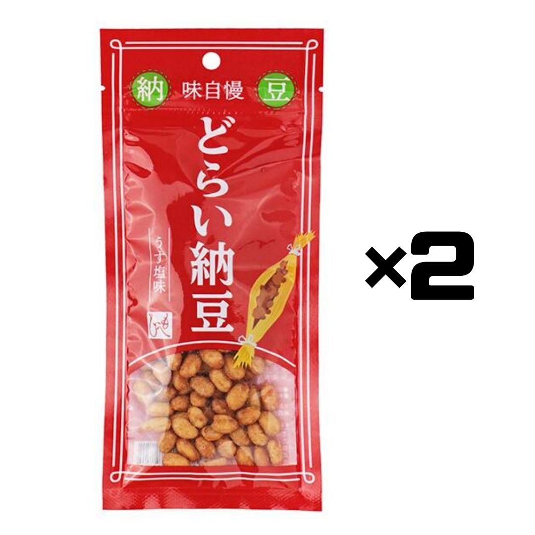 2個セット KALDI カルディ もへじ どらい納豆 うす塩味 37g おつまみ 豆菓子 品川倉庫