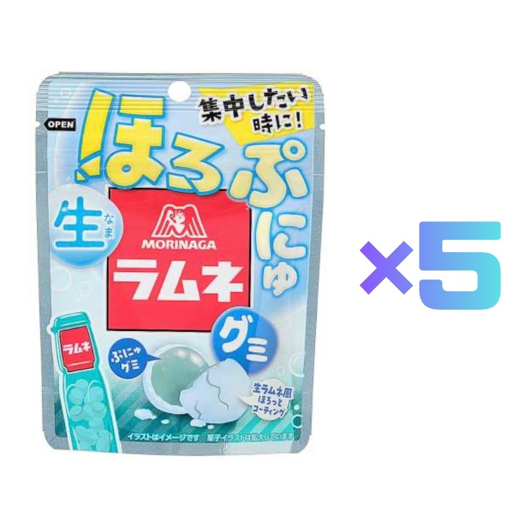 5個セット ほろぷにゅ 生ラムネグミ 森永製菓 品川倉庫