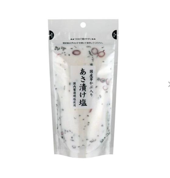 国産芽かぶ入り　あさ漬け塩　170g　浪速製菓　広島南倉庫