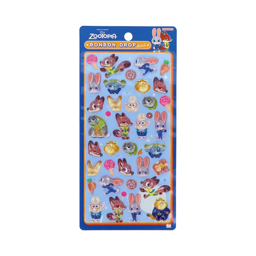ズートピア　ディズニー シール 立体 ボンボンドロップシール ズートピア S8542759　青森倉庫