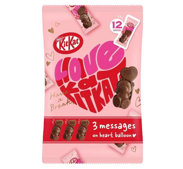 ネスレ　キットカット　ハートフルベアー　シェアバッグ　1個(12枚)　 青森倉庫