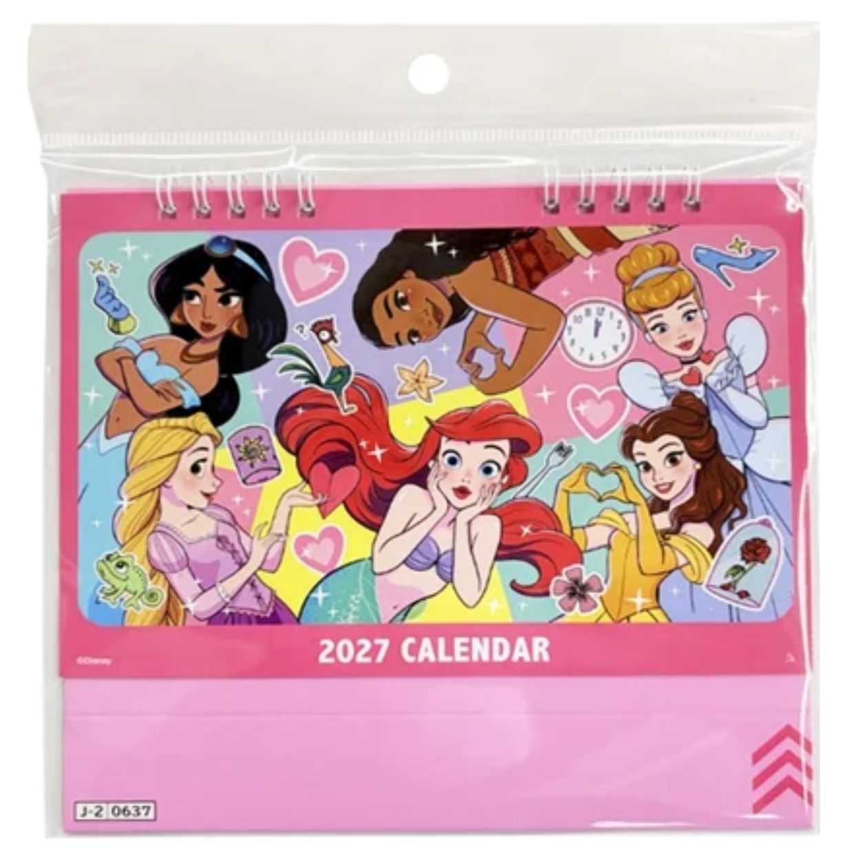 2027年 ディズニー プリンセス卓上 デスク カレンダー リング式 千葉西倉庫