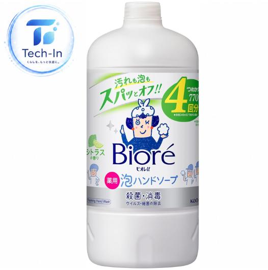 ビオレu 泡ハンドソープ シトラスの香り つめかえ用 770ml 詰め替え シトラス 770ml 医薬部外品　千葉西倉庫