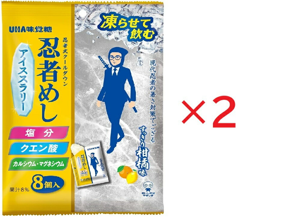 Rakuten - 2個セット　 UHA味覚糖 忍者めし アイススラリー すっきり柑橘味　三条倉庫
