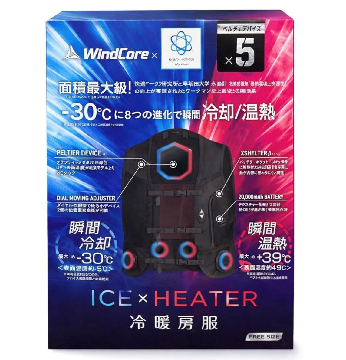 楽天市場】wind core ヒーターベストの通販
