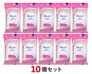 Rakuten - 10個セット ビオレ さらさらパウダーシート さわやかせっけんの香り 10枚 携帯用 　柏倉庫
