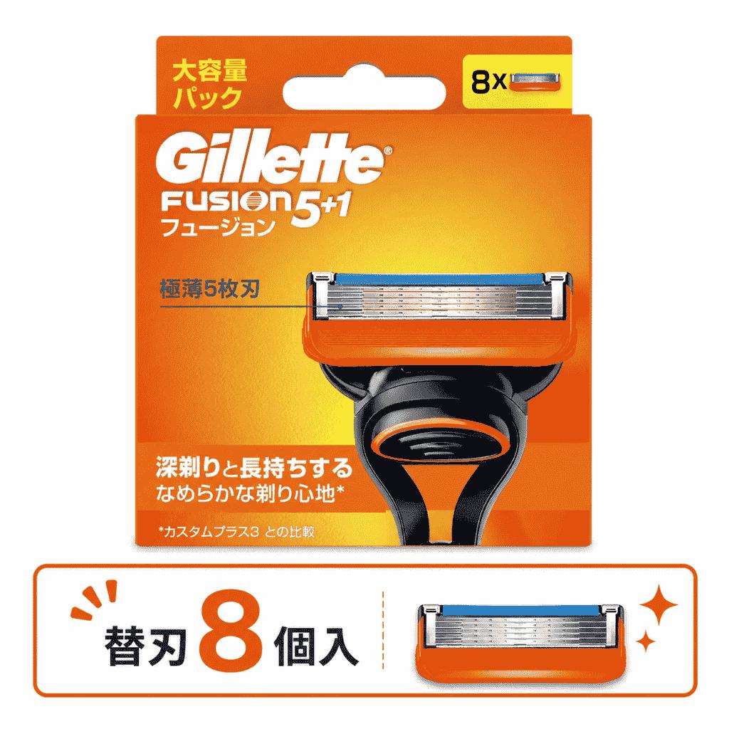 Gillette P&G ジレット フュージョン マニュアル 替刃 8個入 千葉西倉庫