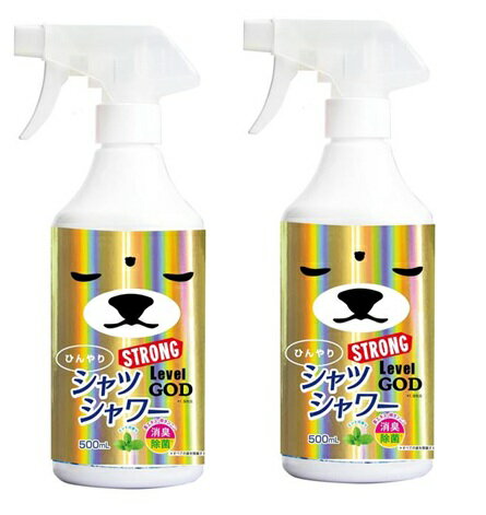 樂天商城 - 2つセット　ひんやりシャツシャワー ストロング レベルGOD ミントの香り 500ミリリットル　 板橋倉庫