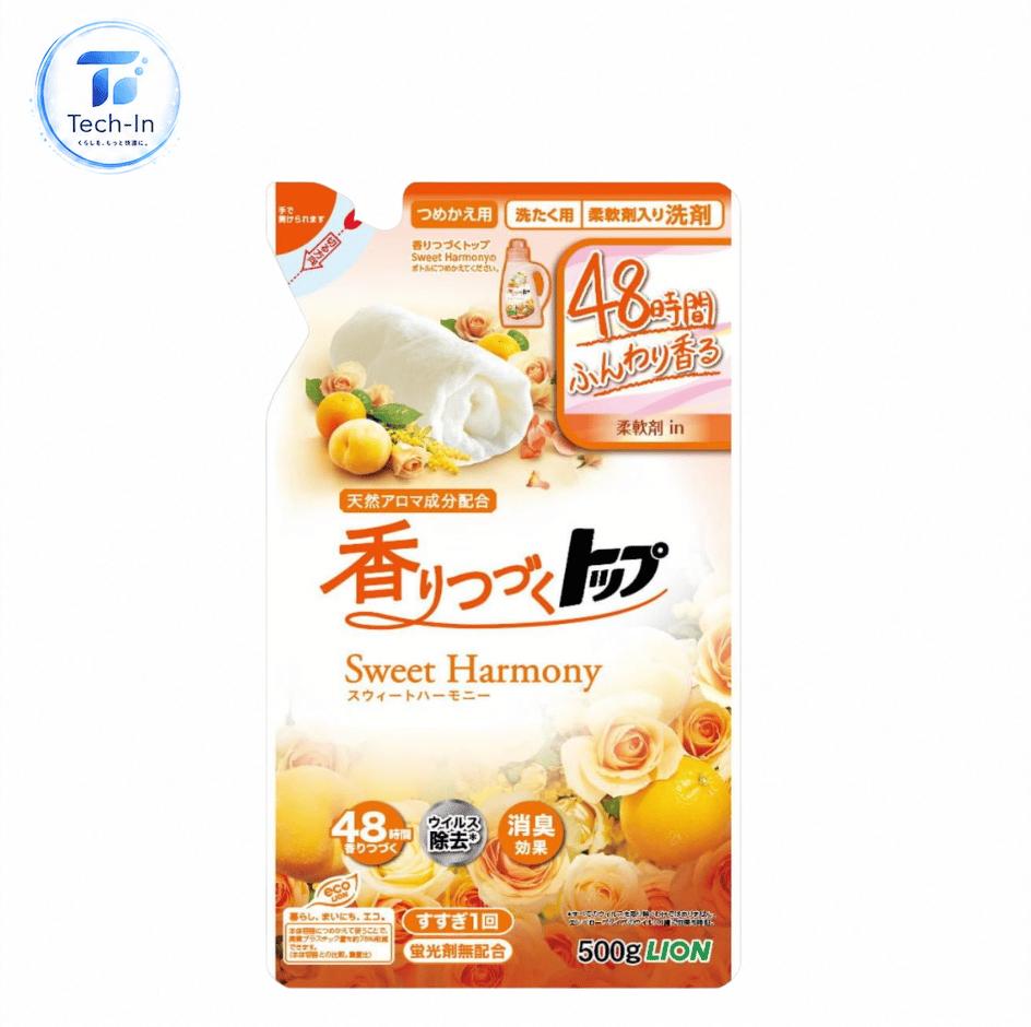 商品説明■　商品紹介・ライオン独自の『香りづづくメカニズム』で洗う時から、着る時まで心地よい香りが長続き。 ・植物生まれの柔軟成分配合で、衣類をふっくら仕上げる。 ・天然アロマ成分配合で、優しく甘いフルーツ&フラワーの香り。だから使うたび、着るたび、心地よい香りに包まれて、お洗濯の後もハッピーな気分に。 ・すすぎ1回にも対応。