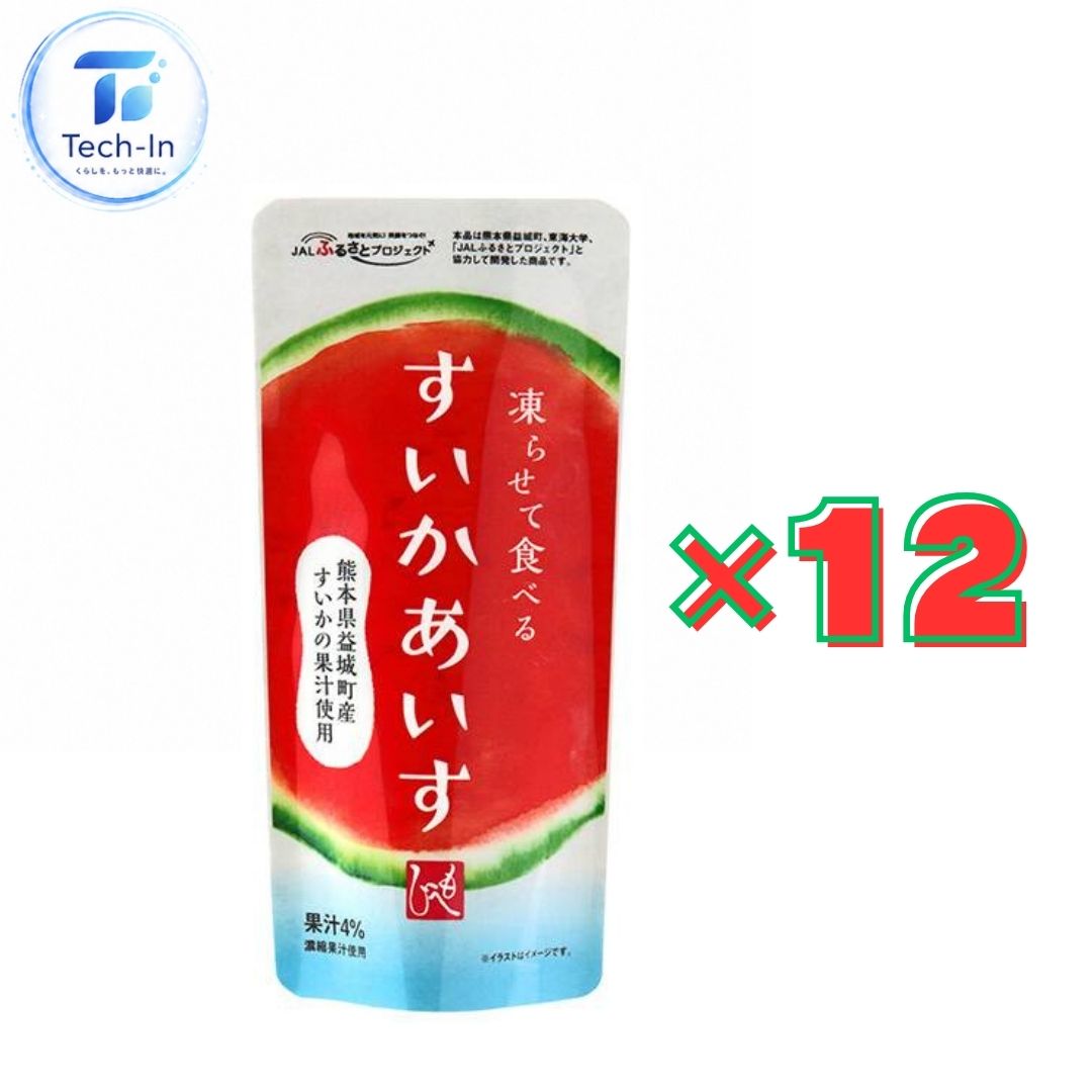 12個セット 凍らせて食べる すいかあいす 100g もへじ カルディ 品川倉庫
