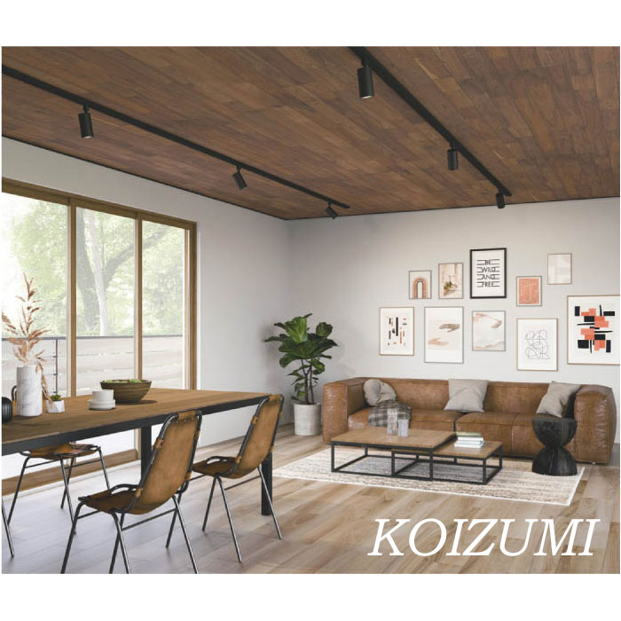 Rakuten - スポットライト コイズミ 照明 60W相当 おすすめ led ◇ 人気 インテリア リビング 新築 リフォーム スタイリッシュ おしゃれ かわいい ホワイト ブラック プラグ ダクトレール フランジ 直付 LEDスポットライト 電球色 温白色 昼白色