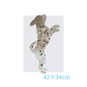 ●<返品不可>アート額絵 Balloon 山口 美咲 G4-CJ002 高精彩巧芸画〜手彩入り〜 F4サイズ 42×34cm三幸 額付き絵画 おしゃれ 犬 モノトーンアート 現代作家インテリアアート洗練された落ち着いた雰囲気がお部屋をモダンに演出します。