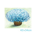 ● <返品不可>アート額絵 洋 美(ようび) 爽やかなブルーのブーケ G4-AB058 高精彩巧芸画~手彩入り~ F4サイズ 42×34cm三幸 額付き絵画 おしゃれ しあわせのブーケ 花 現代作家インテリアアート咲き誇る花たちが、あふれんばかりの幸運を招き入れてくれるでしょう