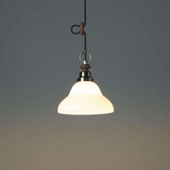 後藤照明 ペンダントライト レトロ ガラス アンティーク おしゃれ かわいい 引掛けシーリング プラグ ダクトレール 電球有 電球無 吊り下げ トイレ キッチン ダイニング 北欧 100Wまで対応 電球有時 60W ホワイトシリカ球付 GLF-3353 正規品 [3]