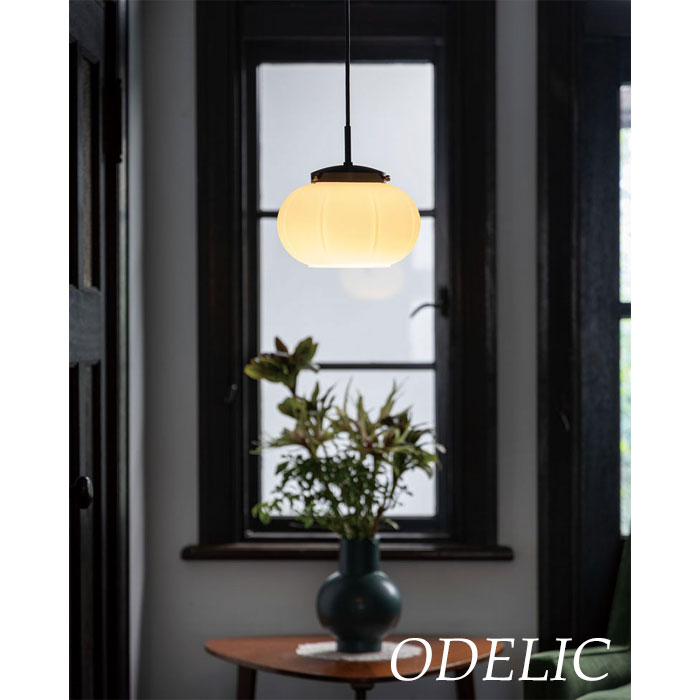 ペンダントライト ガラス ODELIC 和 直付(電気工事必須) 乳白ケシ 大正ロマン 吊り下げ リフォーム ダイニング 和室 トイレ キッチン オーデリック おしゃれ 電球色 温白色 昼白色 LEDランプ 白熱灯器具60W相当 led 正規品 OP252608LR OP252608NR OP252608WR