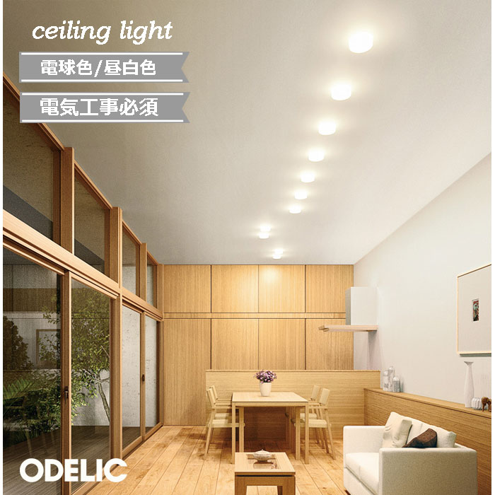乐天商城 - 小型シーリングライト LED 北欧 照明 北欧 シーリングライト ♪ ☆ ODELIC 正規品 リビング ダイニング 白熱灯器具60W相当 小型 led オーデリック シンプル おしゃれ 昼白色 電球色 温白色 正規品 アクリル 非調光 LED一体型 天井照明 壁面照明 コンパクト