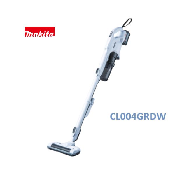 《フルセット／本体+2.5Ahバッテリー+充電器》 マキタ　40V 充電式クリーナ 形式：CL004GRDW / サイクロン一体式 ボデーカラー：白 《標準セット内容》 (1)本体　×1台 (2)バッテリー（2.5Ah） 　BL4025　×　1本 (3)充電器　DC40RA　×1台 注：　商品性能や標準付属品は、商品画像の中の 　　　《主要機能表・付属品一覧表》を併せてご参照して下さい。 ★ご購入の際のお願い★ ＊＊＊＊＊＊＊＊＊＊＊＊＊＊＊＊＊＊＊＊＊ ＊（1）木曜日の午後12：00以降、　　＊ ＊　　　金〜日曜日のご注文分は、出荷が　＊ ＊　　　翌週の月〜火曜日の出荷になる場　＊ ＊　　　合があります。　　　　　　　　　＊ ＊　　　出荷日は、受注日＋1〜3営業日内＊ ＊　　　【休業日：土・日・祝日】　　　　＊ ＊（2）商品仕様明細は、商品画像の中の　＊ ＊　　　《仕様表》も併せて参照して下さい＊ ＊（3）弊社の会社概要とお買い物ガイド　＊ ＊　　　を必ずご一読ください。　　　　　＊ ＊＊＊＊＊＊＊＊＊＊＊＊＊＊＊＊＊＊＊＊＊