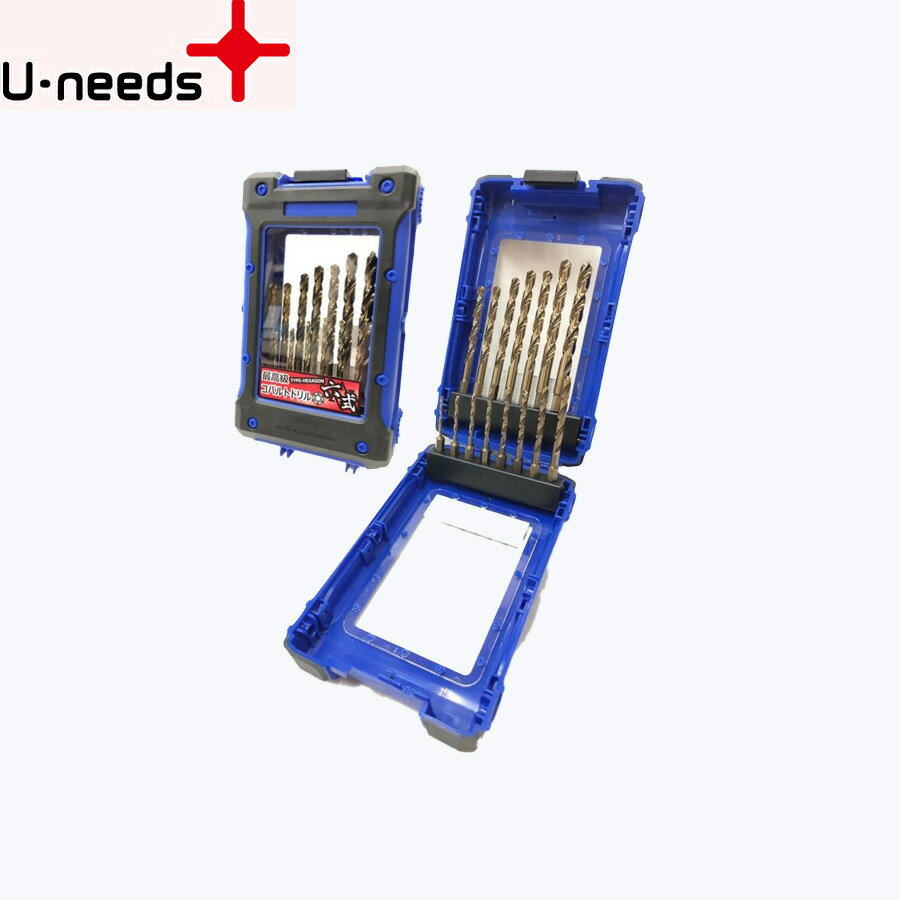 【ユニーズ/U-needs】六角軸コバルトドリル六式 15本組セット【RCOD-15SET】