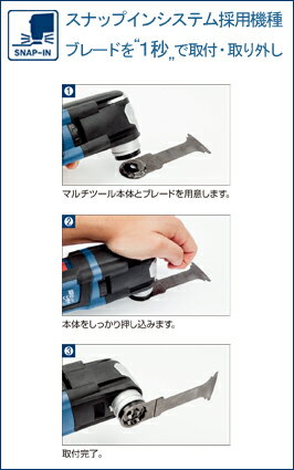 【BOSCH】（ボッシュ）［GMF 18V-28H］(本体のみ)バッテリーマルチツール“スターロックプラス” リチウムイオン18V！ブレード取付1秒！ スナップインシステム！LEDライトで確実な作業をアシスト！高効率のECモーター！