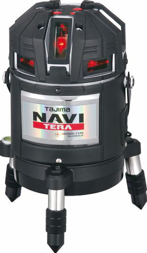 【Tajima】（タジマ）　［ML10N-KJC］　レーザー墨出し器　レーザーレベル　NAVITERAセンサー　ナビテラ仕様　矩十字・横全周/10m/IP