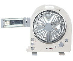 【送料無料】震災・防災時に【送料無料】【入荷5月末日予定】充電式多機能ファン 扇風機　ラジオも！非常時にも安心の24LED、蛍光灯2個付 30B-12【アウトドア　キャンプ　停電対策】【防災対策】
