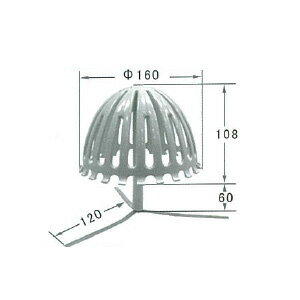 孫悟空ストレーナーキャップA型（タテ用）大適合サイズ：70φ〜140φ《品番：30010》グレー