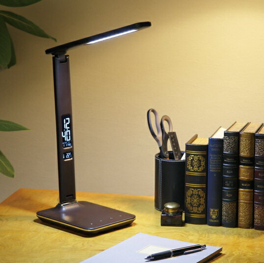 LED ビジネス デスクライト オリンピア照明 MotoM ブランド GS1701C (茶) インテリア ランプ ブラウン ..